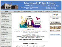 Tablet Screenshot of macdonaldlibrary.org